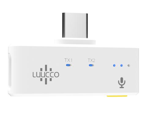 MiniPods USB-C Wireless Lavalier Microphone - White IN STOCK